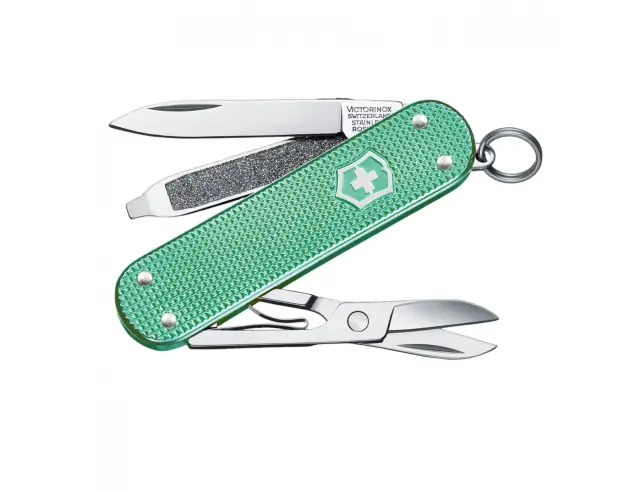 Ελβετικός Σουγιάς Victorinox Classic SD Alox με 5 λειτουργίες και μήκος 5.8cm - Minty Mint0.6221.221G