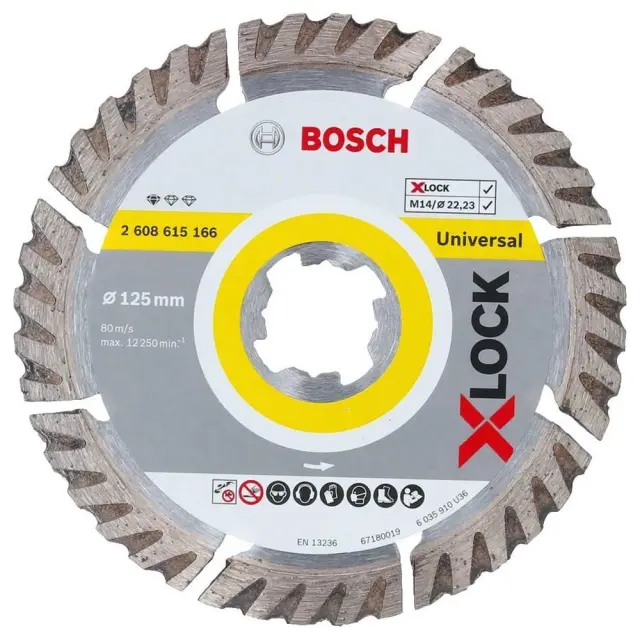 Διαμαντοδίσκος Κοπής BOSCH X-LOCK STANDARD FOR UNIVERSAL 125mm 1Τμχ