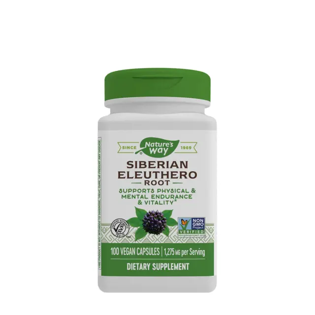 Nature's Way Siberian Eleuthero 100 Capsules