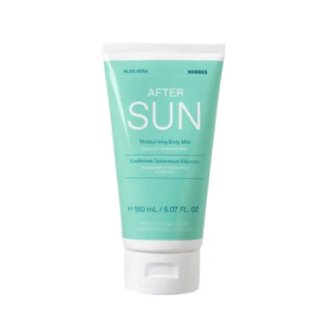 Korres After Sun Aloe Vera Moisturising Body Milk Ενυδατικό Γαλάκτωμα Σώματος Για Μετά Τον Ήλιο, 150ml
