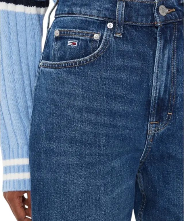 Tommy Hilfiger - Γυναικείο Jean Ultra High Rise Mom Fit DW0DW19244-1BK Μπλε 3