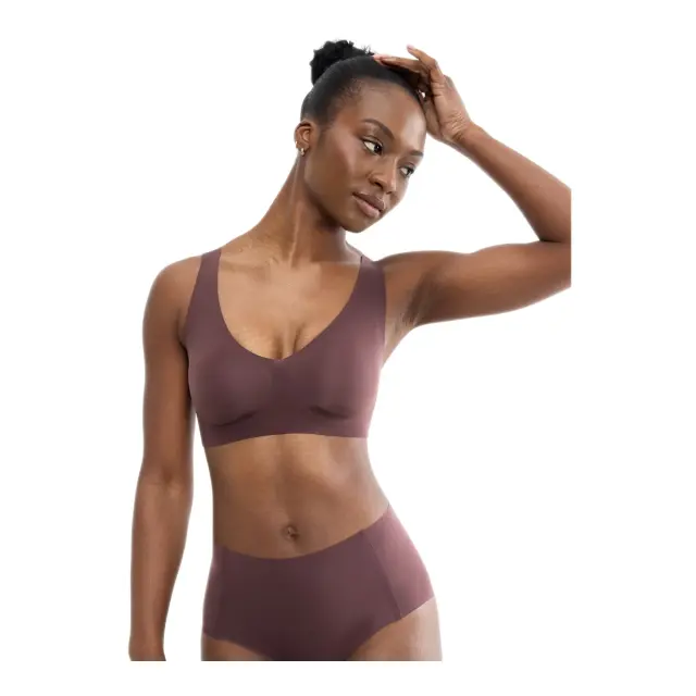 Sloggi Γυναικείο Μπουστάκι ZERO Feel 2.0 Bralette, Χρώμα Merlot