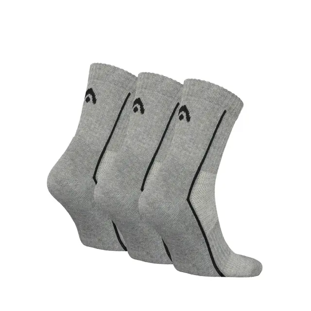 HEAD Ανδρικές Κάλτσες Performance Short Crew - 3 Ζεύγη, Χρώμα Γκρι - 39-42 2