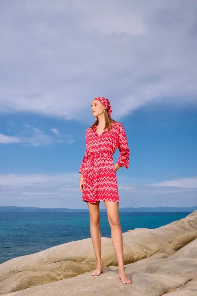 Beachwear Rasberry Rainbow B630 Τύπος Pink Label Beachwear