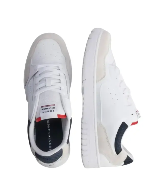 Tommy Hilfiger - Ανδρικά Sneakers TH Basket Core RWB FM0FM04730-YBS Λευκό 3