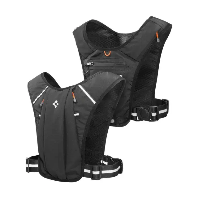 Spigen® Γιλέκο Τρεξίματος A720 Dynamic Shield Running Vest Ανακλαστικό για Smartphones / Κινητά έως 6.9" M-L - Black (AMP07603)