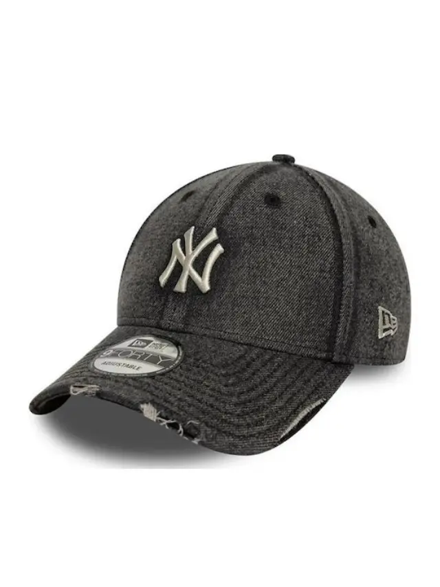 New Era New York Yankees Acid Wash Denim 9forty Adjustable Cap Black 60856239 - One Size 2