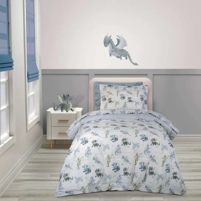 Σετ Παπλωματοθήκη 160x240 Μονή Greenwich Polo Club Essential 8863 Beige-Blue 100% βαμβακερό