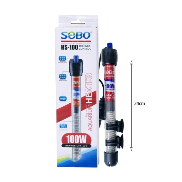 Sobo Θερμοστάτης Ενυδρείου 100W με Ρύθμιση Θερμοκρασίας HS-100 - 100W Aquarium Heater with Thermo Control 088096 3