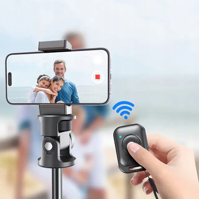Tech-Protect L03S Bluetooth selfie stick με τηλεχειριστήριο, τρίποδο έως 148cm και κεφαλή 180 - μαύρο 2