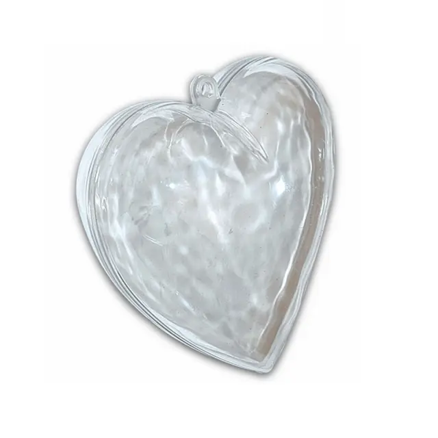 Καρδιά διάφανη Plexiglass 10 cm