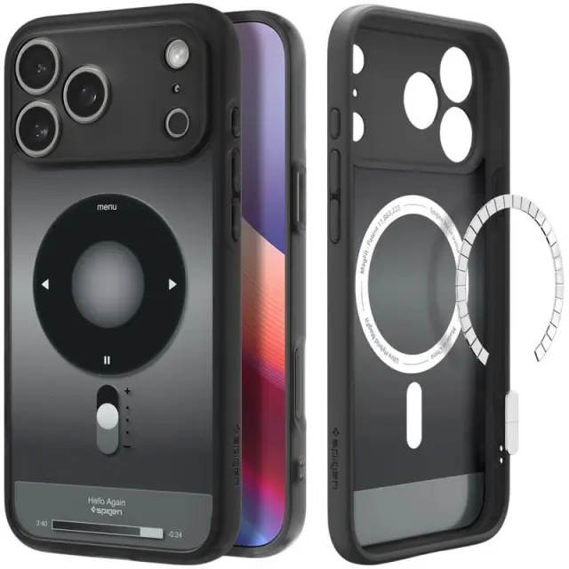 Θήκη TPU & PC Spigen Apple iPhone 18 Pro/ 17 Pro MagSafe Ultra Hybrid Classic Μαύρο N71789