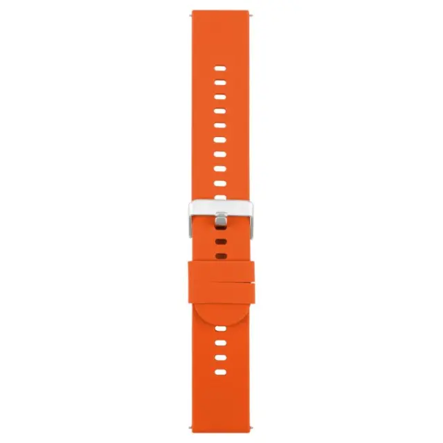Solid Color Λουράκι για Smartwatch 20mm-Bright Orange OEM 2