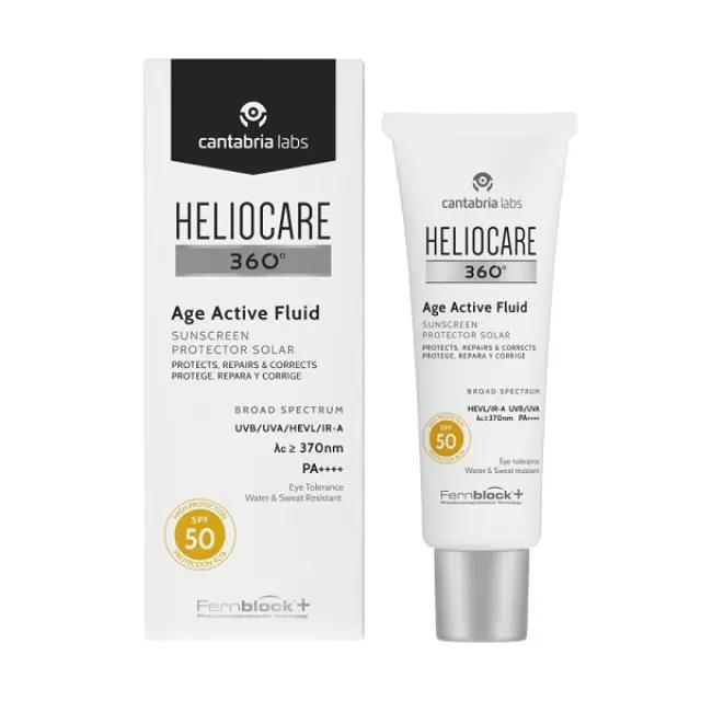Cantabria Labs Heliocare 360° Age Active Fluid Αντηλιακό Προσώπου κατά της Φωτογήρανσης SPF50 50ml