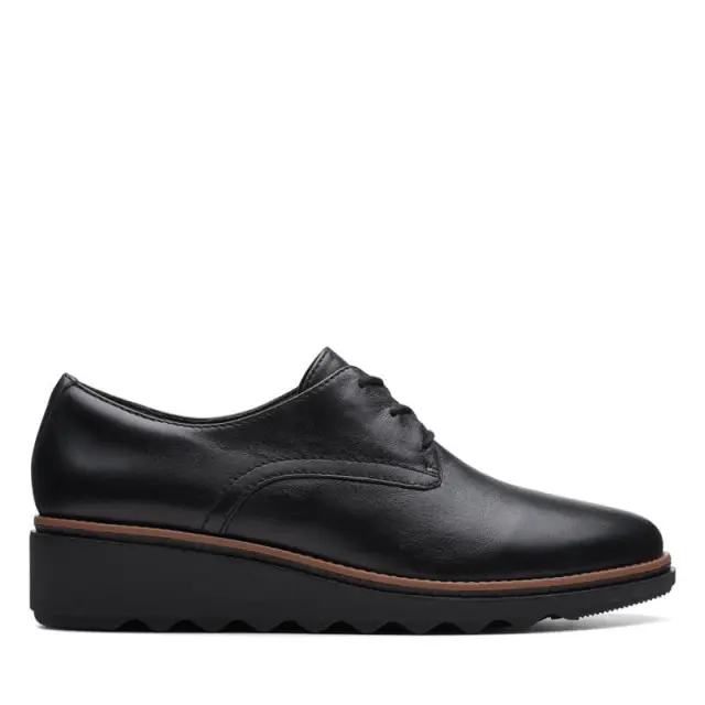 Clarks Sharon Rae Black Leather - 39.5 2