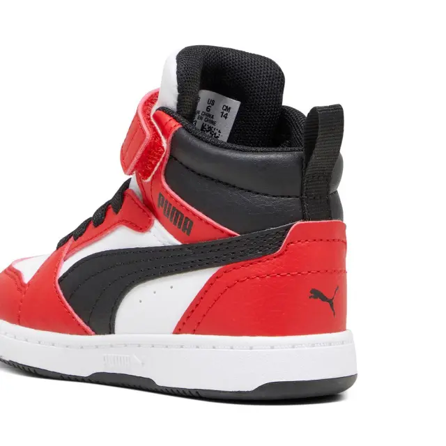 Puma Rebound V6 Sneakers High 396542-03 Κόκκινα - 27 3