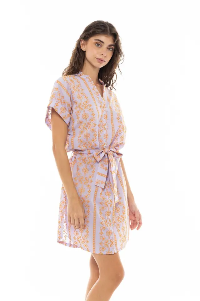 B321 - Hot Pink - BEACHWEAR EMBROIDERY ORANGE 2