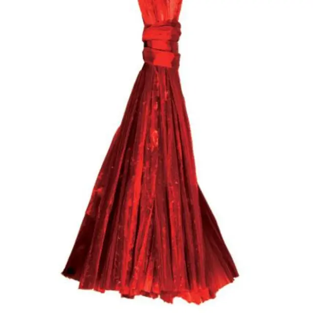 Χόρτο Γυαλιστερό Raffia 30m Κόκκινο