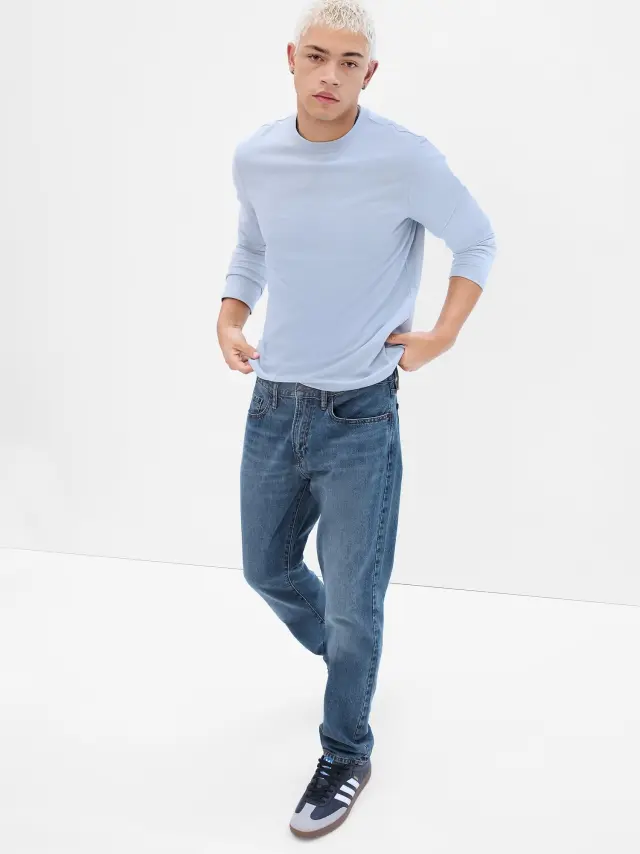 Μπλε Mid Rise Slim Τζιν Washwell™ medium wash - 36X34