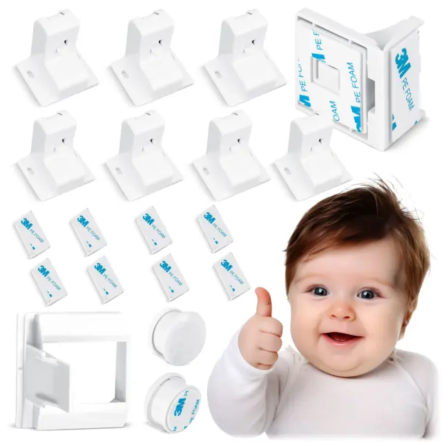 Ricokids Μαγνητική Κλειδαριά για Ντουλάπια - Συρτάρια 8τμχ