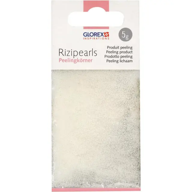Glorex Μπίλιες Peeling για Ενσωμάτωση σε Σαπούνια, Rizipearls - 5gr