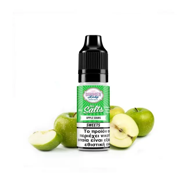 Dinner Lady Salt Apple Sours 10ml 20mg