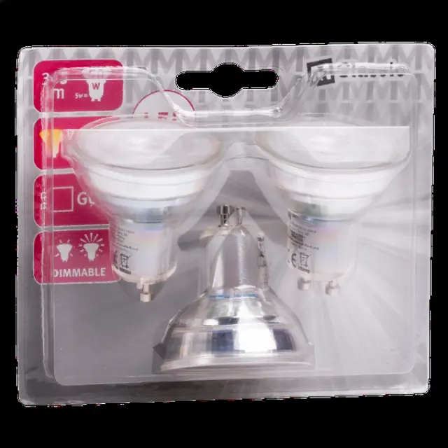LED Bulb GU10 5W 2700K 36° 345lm DIMM 3x1