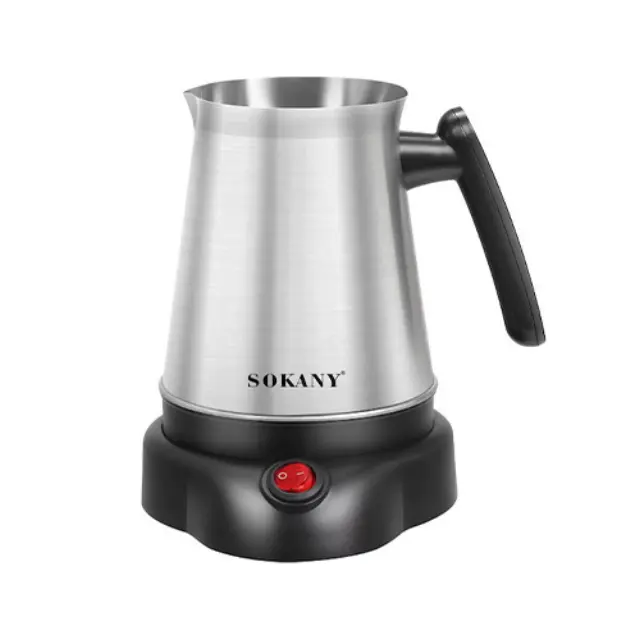 Sokany SK-09044 Ηλεκτρικό Μπρίκι 600W με Χωρητικότητα 800ml Inox