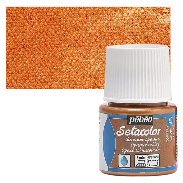 Pebeo Χρώμα Υφάσματος Setacolor Opaque - 47 Copper Shimmer - 45ml