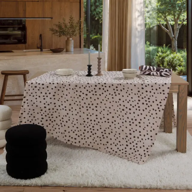 Τραπεζομάντηλο Trust 140x180 Nef Nef Homeware, 50% BAMB-50% ΠΟΛ - BEIGE (040775)