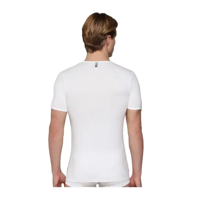 Bikkembergs Ανδρικό Φανελάκι Essential - Διπλό Πακέτο, Χρώμα Λευκό 3