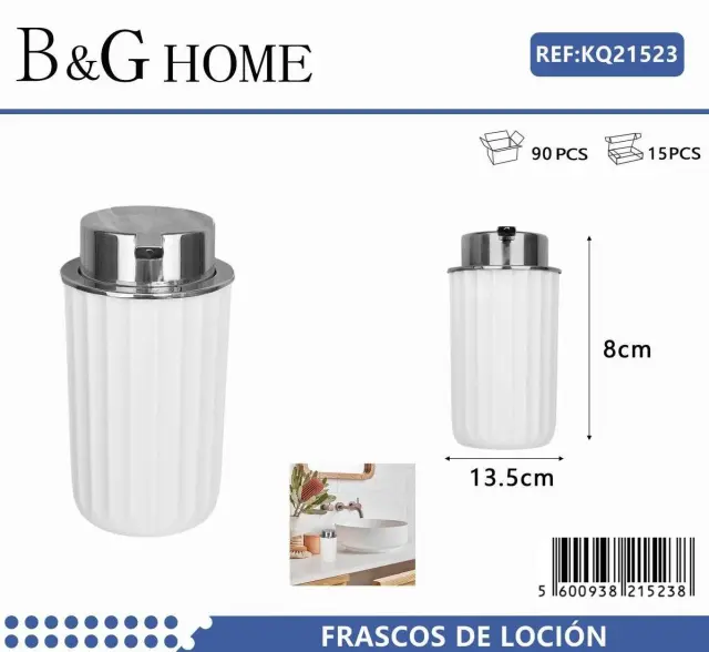 Θήκες κρεμοσάπουνου Dispenser πλαστικές - Σετ 5pcs - White - 21523 2