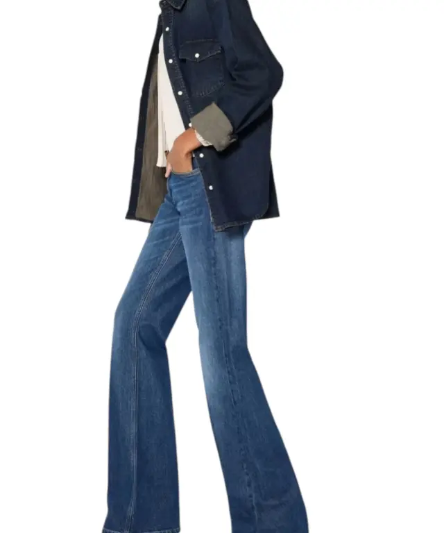 Guess - Γυναικείο Τζιν Παντελόνι The B Jean W6BAJ7D2097-FRSK Μπλε 2