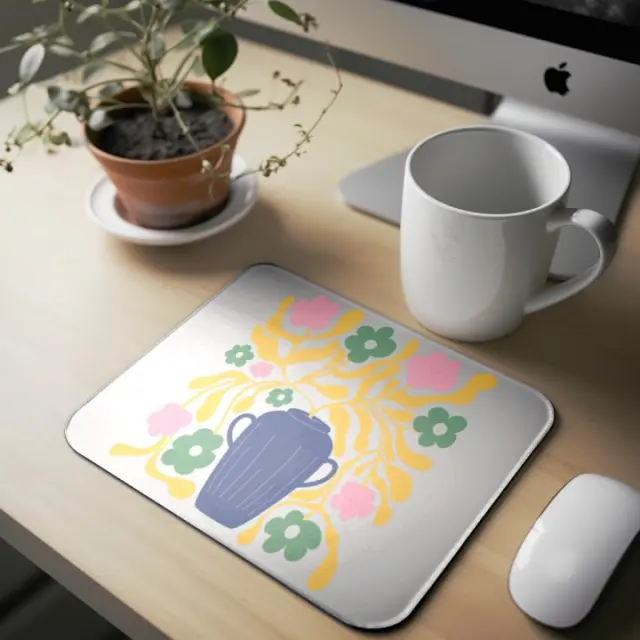 Mousepad ( flowers 70s , design-38 ) Διαστάσεις: 23cm(μήκος) x 20cm (ύψος)