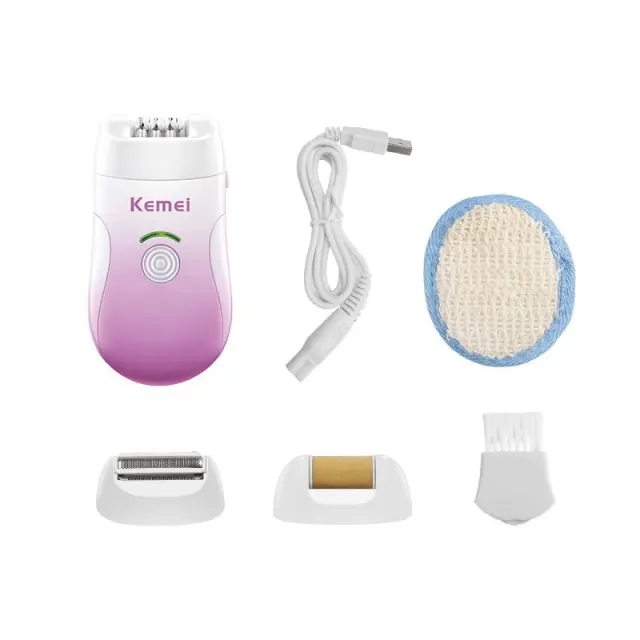 Kemei Αποτριχωτική Μηχανή Με 3 Κεφαλές KM-908B - Epilator Hair Remover 069206 3