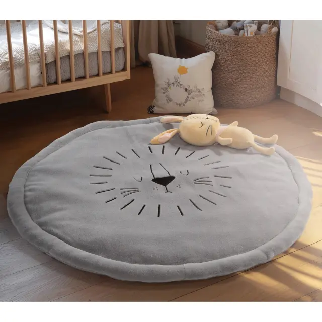 Nef-Nef Homeware Χαλάκι Για Παιχνίδι-Δραστηριότητες Sleeping Lion D90 Grey 2