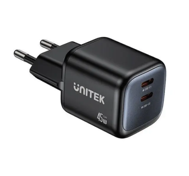 UNITEK P1129ABK01-EU mobile device charger Universal Black AC Fast charging Indoor