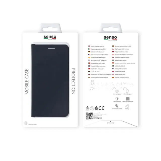 Θήκη Βιβλίο Senso Feel Stand Book Case Για Apple iPhone 13 Pro Μαύρη 2