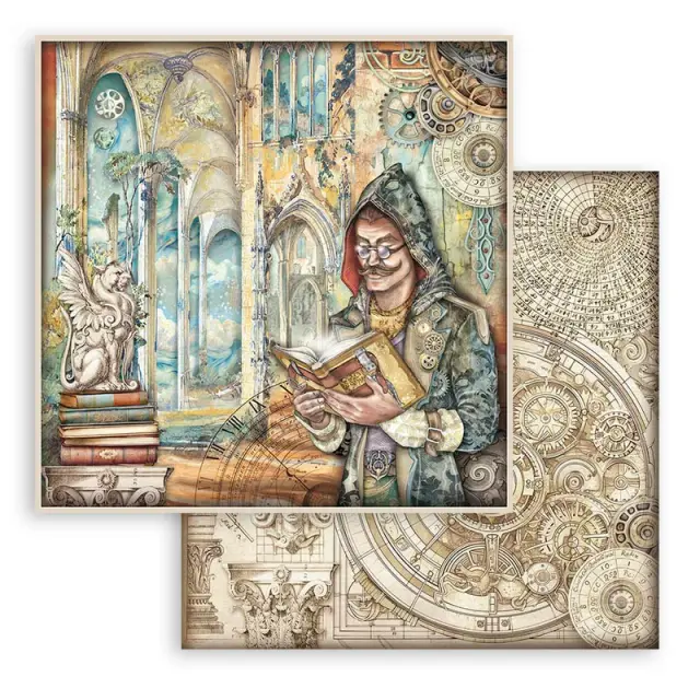 Χαρτιά scrapbooking 10τεμ, 20.3×20.3cm Stamperia, Sir Vagabond in Fantasy World 2