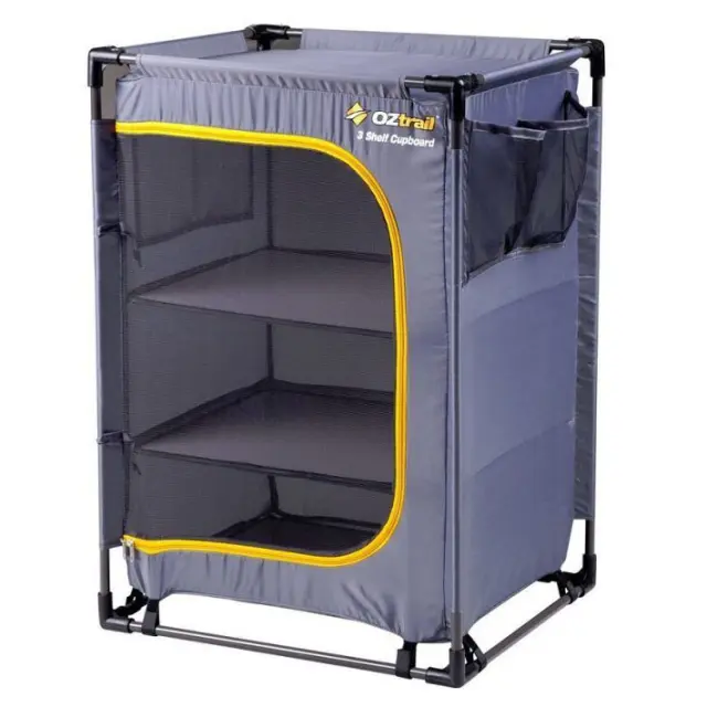Ραφιερα Πτυσσόμενη OZtrail 3 Shelf Cupboard Grey