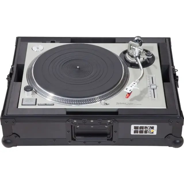 WALKASSE TTPROBK Flight Case Multi Fromat Turntable Black.