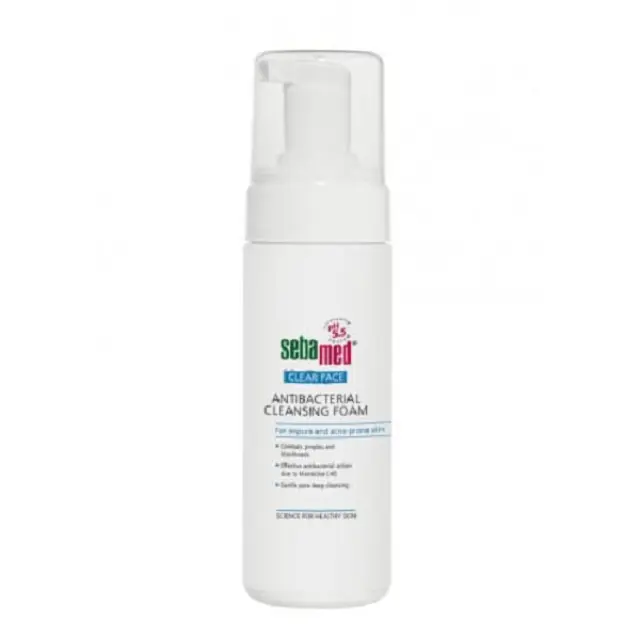 Sebamed Clear Face Antibacterial Cleansing Foam Αντιβακτηριακός Αφρός Καθαρισμού για Λιπαρή Επιδερμίδα, 150ml