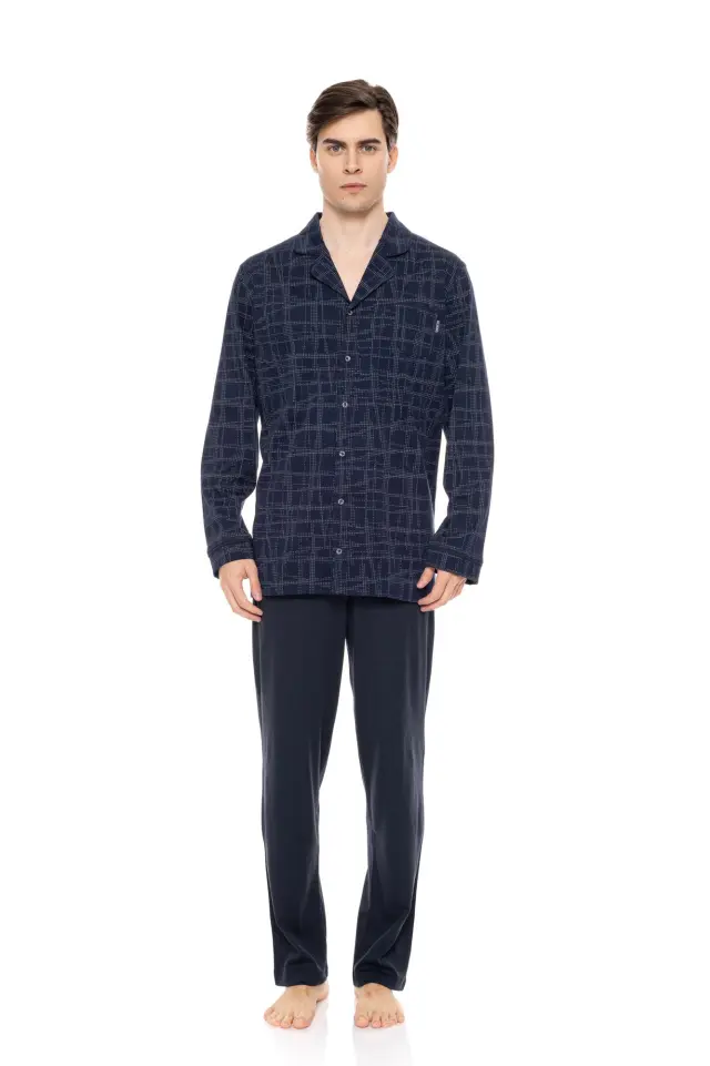 W-M740 - Type - PYJAMA BLUE GEO PLAID