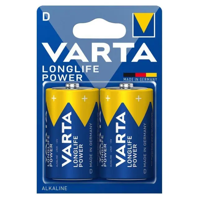 VARTA Longlife Power D 1.5V αλκαλικές μπαταρίες 2 τμχ