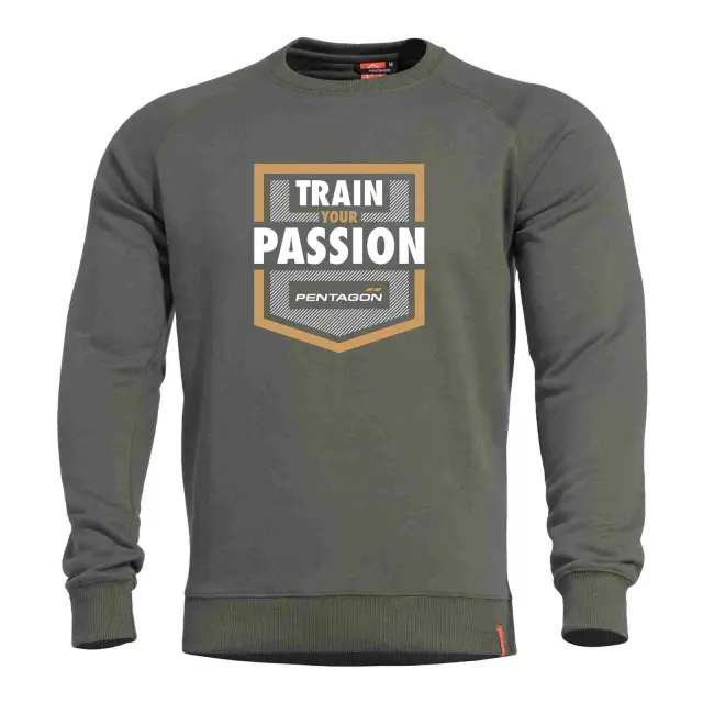 Pentagon Hawk Sweater TP-Μπλούζα Φούτερ για Καθημερινή Χρήση - 06CG-Camo Green