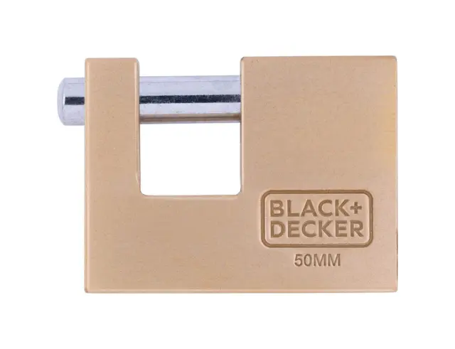 Λουκέτο ασφαλείας τάκου Black+Decker με 3 κλειδιά - 50mm 8301100000000000