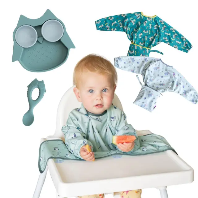 Σετ Easy Weaning Essentials Cover & Catch Owl - Tidy Tot