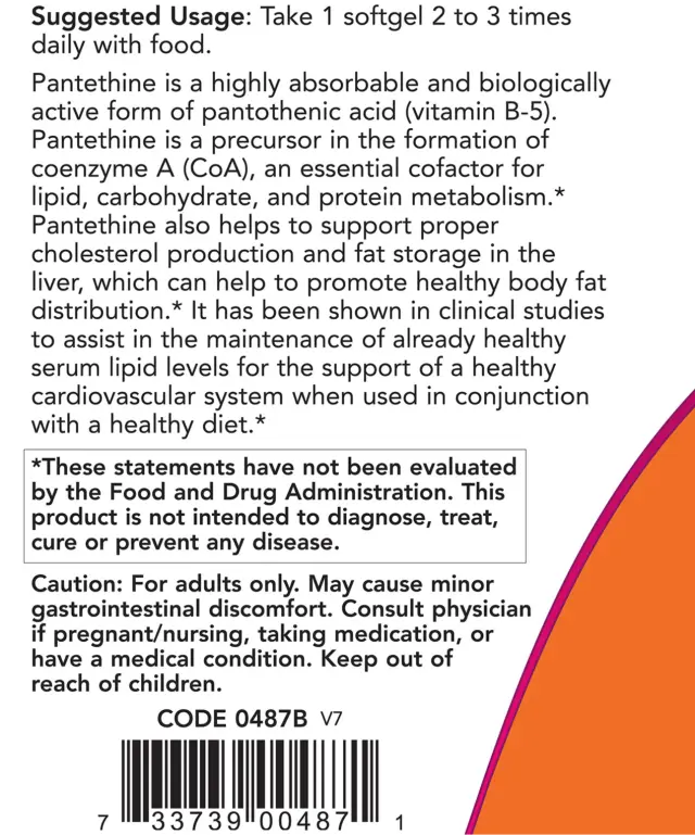 Now Foods Pantethine 300 mg 3