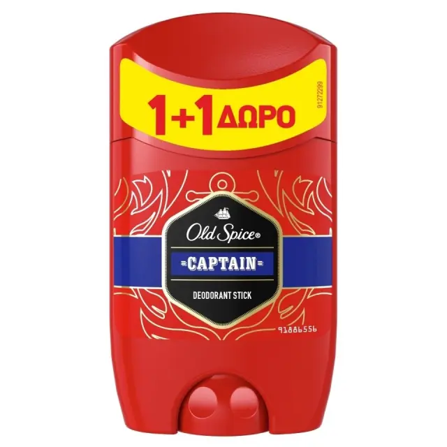 Old Spice Captain Deodorant Αποσμητικό σε Stick 2x50ml