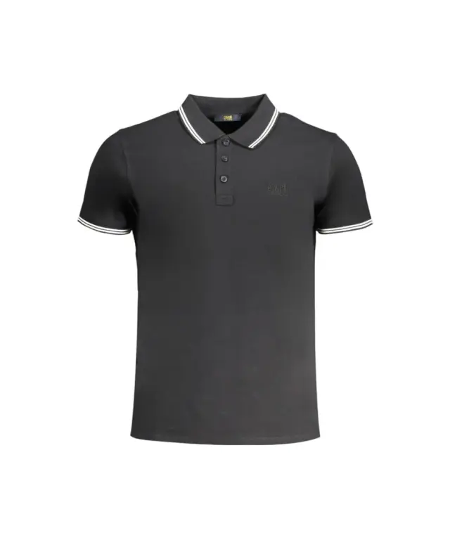 Cavalli Class - Ανδρική Μπλούζα Κοντομάνικη Polo Πικέ QXT64XKB002-05052 Μαύρο 3